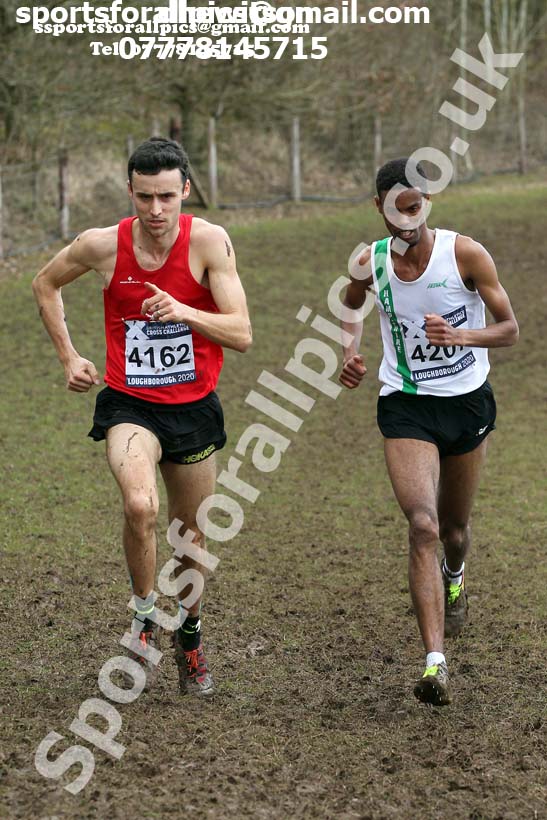 Senior men, 2020 British Athletics Inter Counties Cross Country Champs., Prestwold Hall, Loughborough. Photo: David T. Hewitson/Sports for All Pics